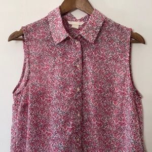 H&M sleeveless floral shirt